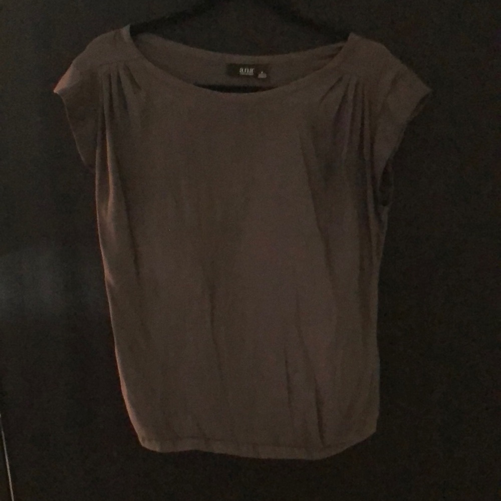 Dark grey business casual top